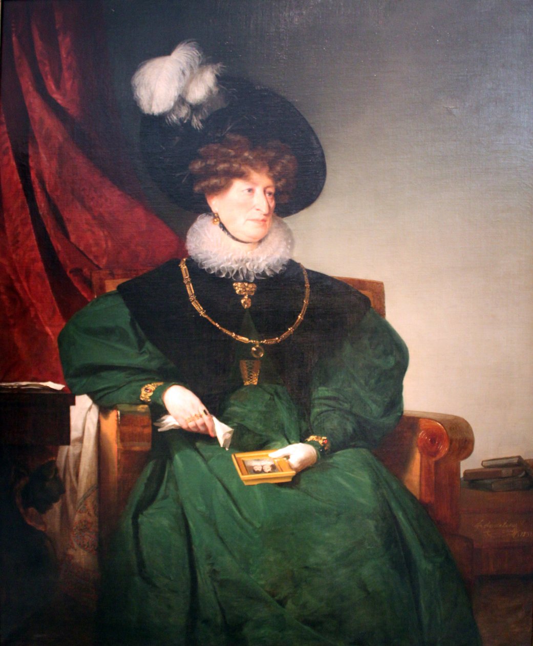 Portrett av baronesse Cecilie von Eskeles, née Itzig i Wien av Friedrich von Amerling