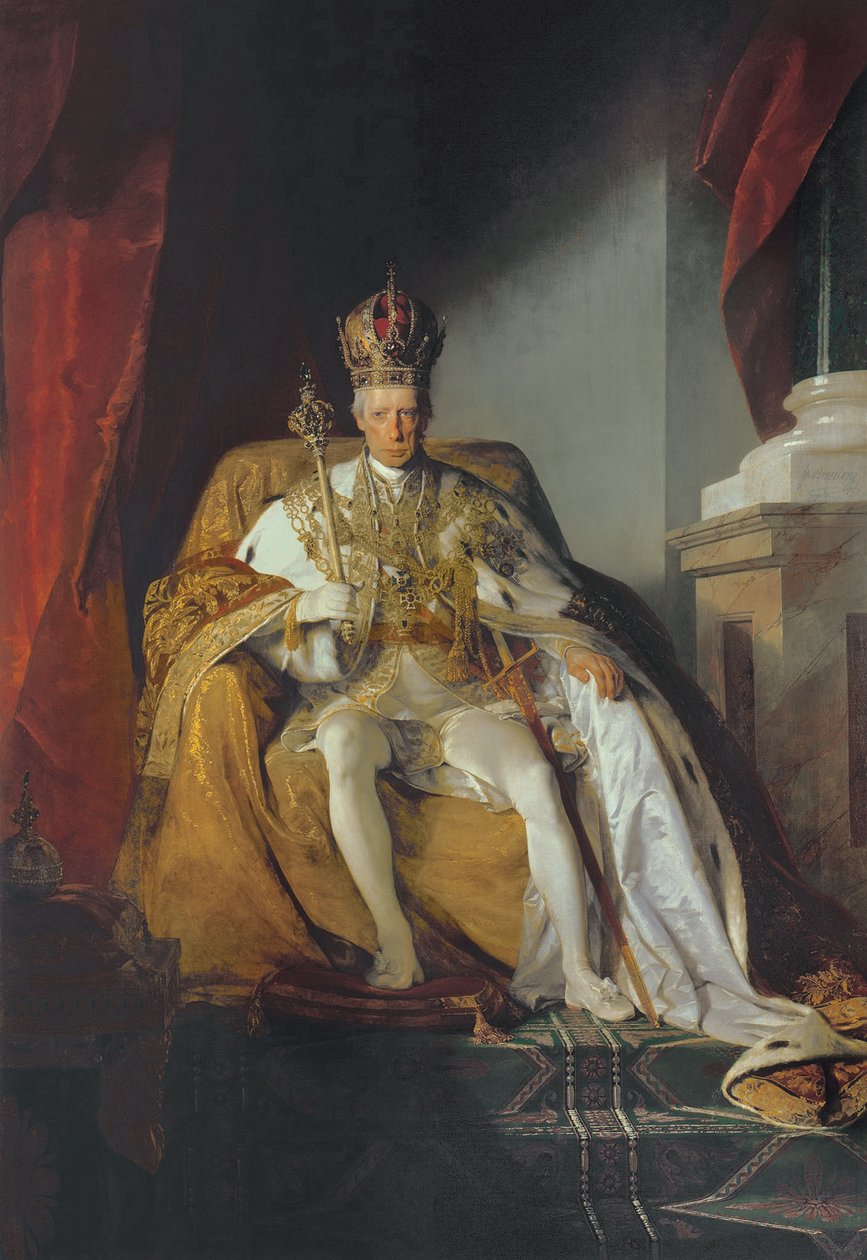 Keiser Frans II av Østerrike (1768-1835) 1832 av Friedrich von Amerling