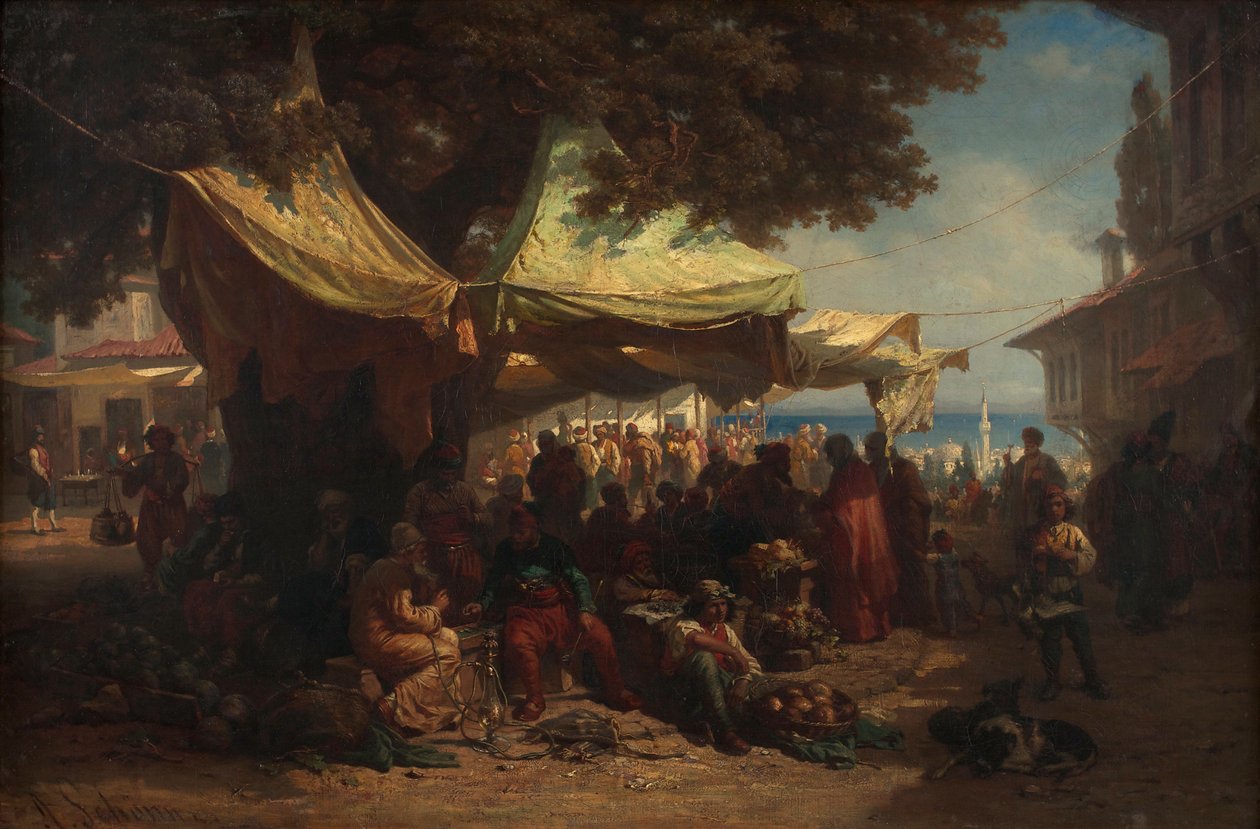 Markedet i Konstantinopel av Friedrich Alois Schönn