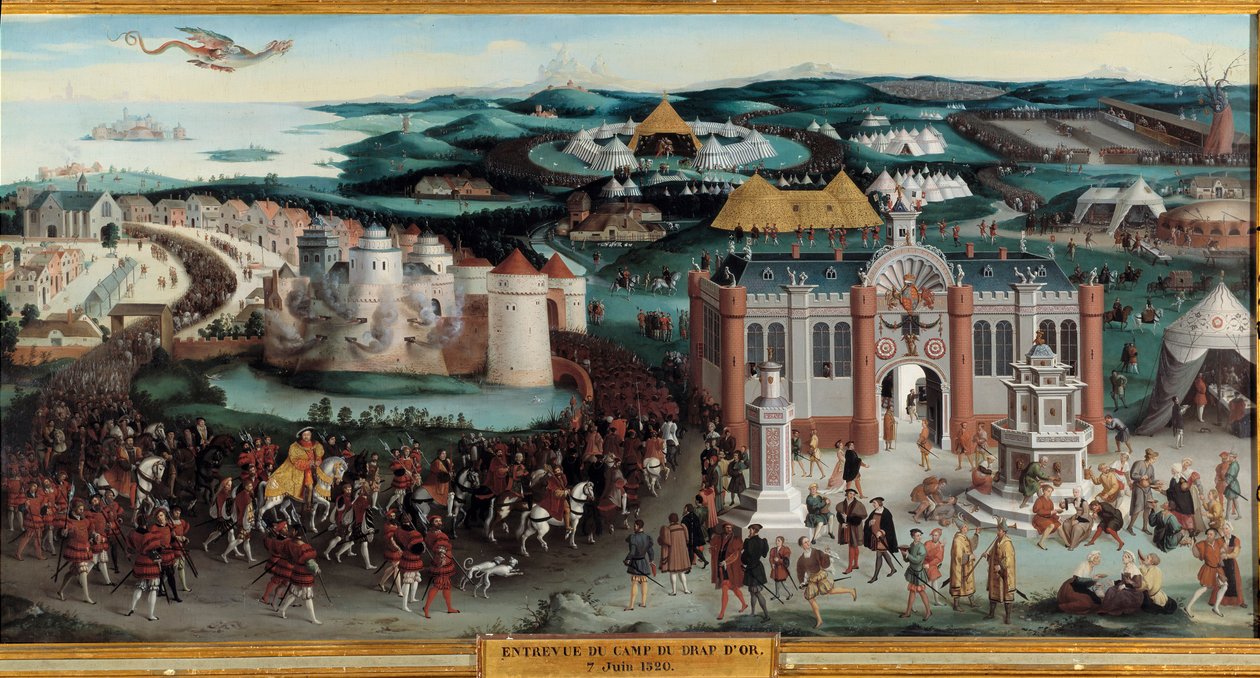 Intervju av Francois I og Henry VIII på camp du cloth d