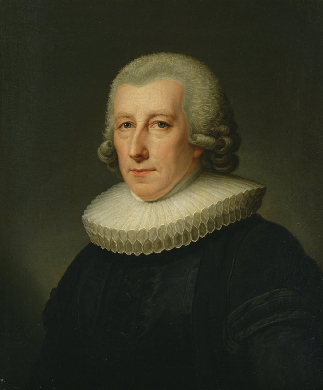 Portrett av pastor Johann Bernhard Klefeker av Friedrich Carl Groger