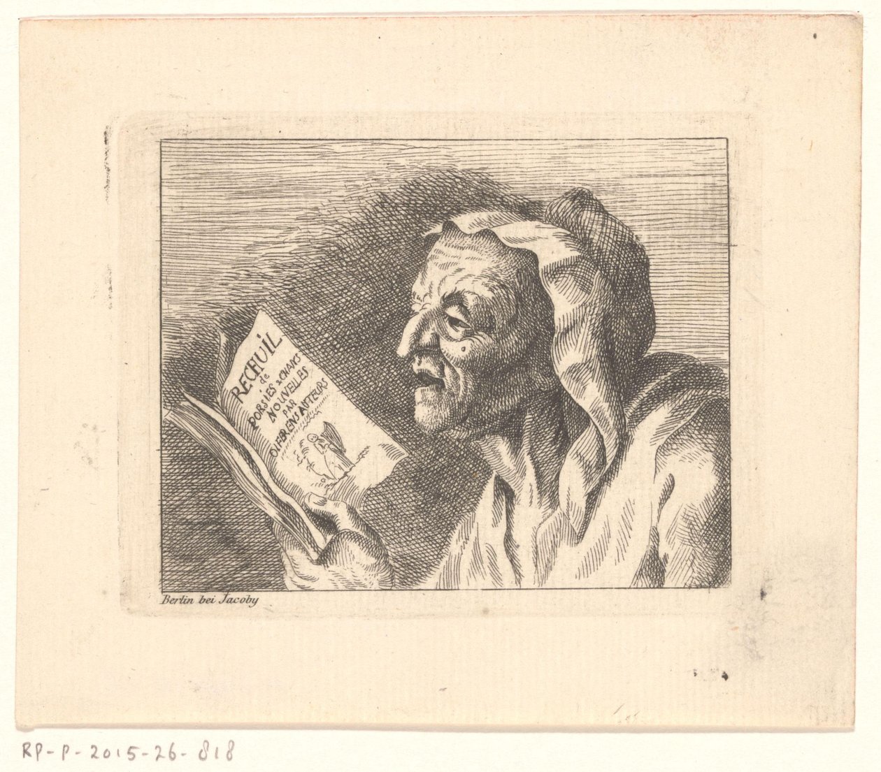 Byste av en gammel kvinne med en sangbok i hendene av Friedrich Christian Gottlieb Geyser (possibly)