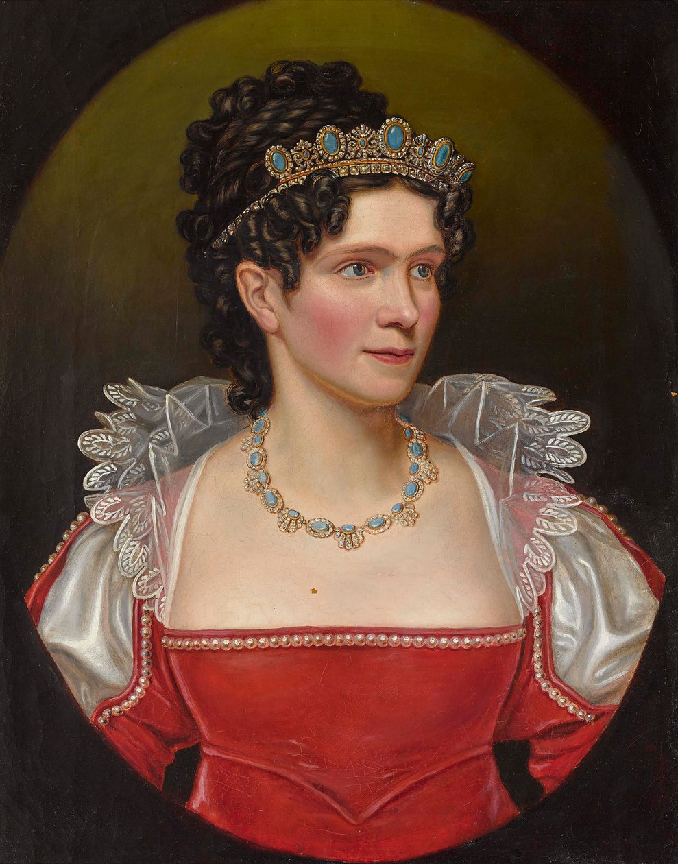 Caroline av Baden 1776-1841, dronning av Bayern. av Friedrich Dürck