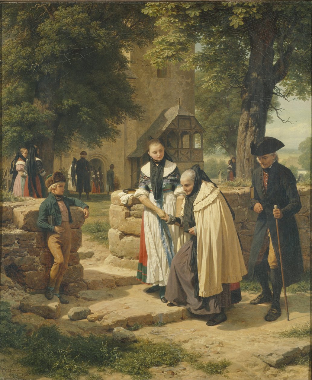 Brunswick Peasants Going to a Church, 1855. av Friedrich Eduard Meyerheim