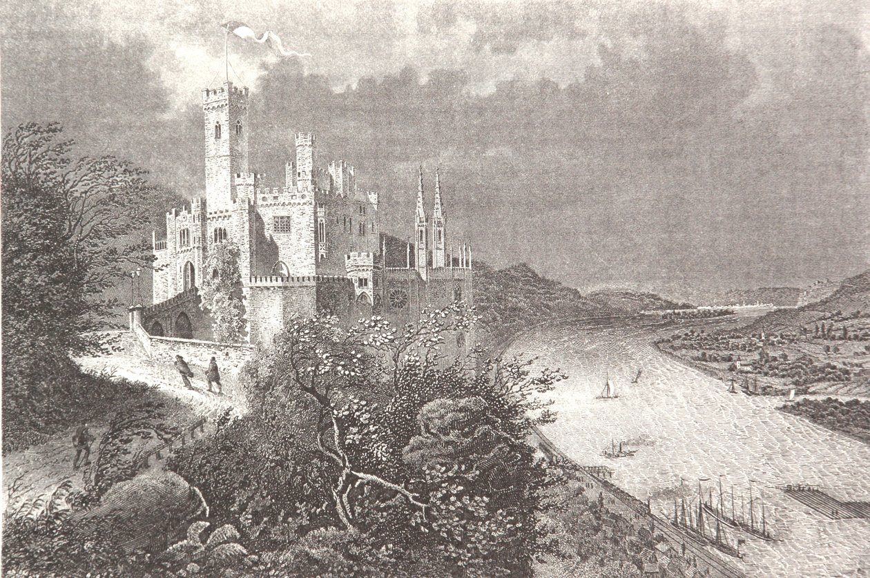 Schloss Stolzenfels av Friedrich Foltz