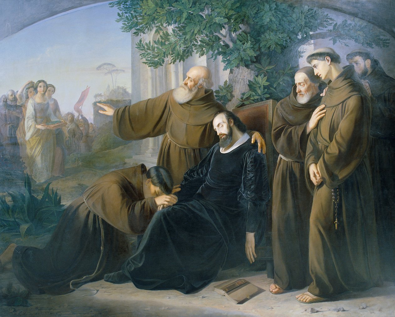 Der Tod Torquato Tassos av Friedrich Friedländer Ritter von Malheim