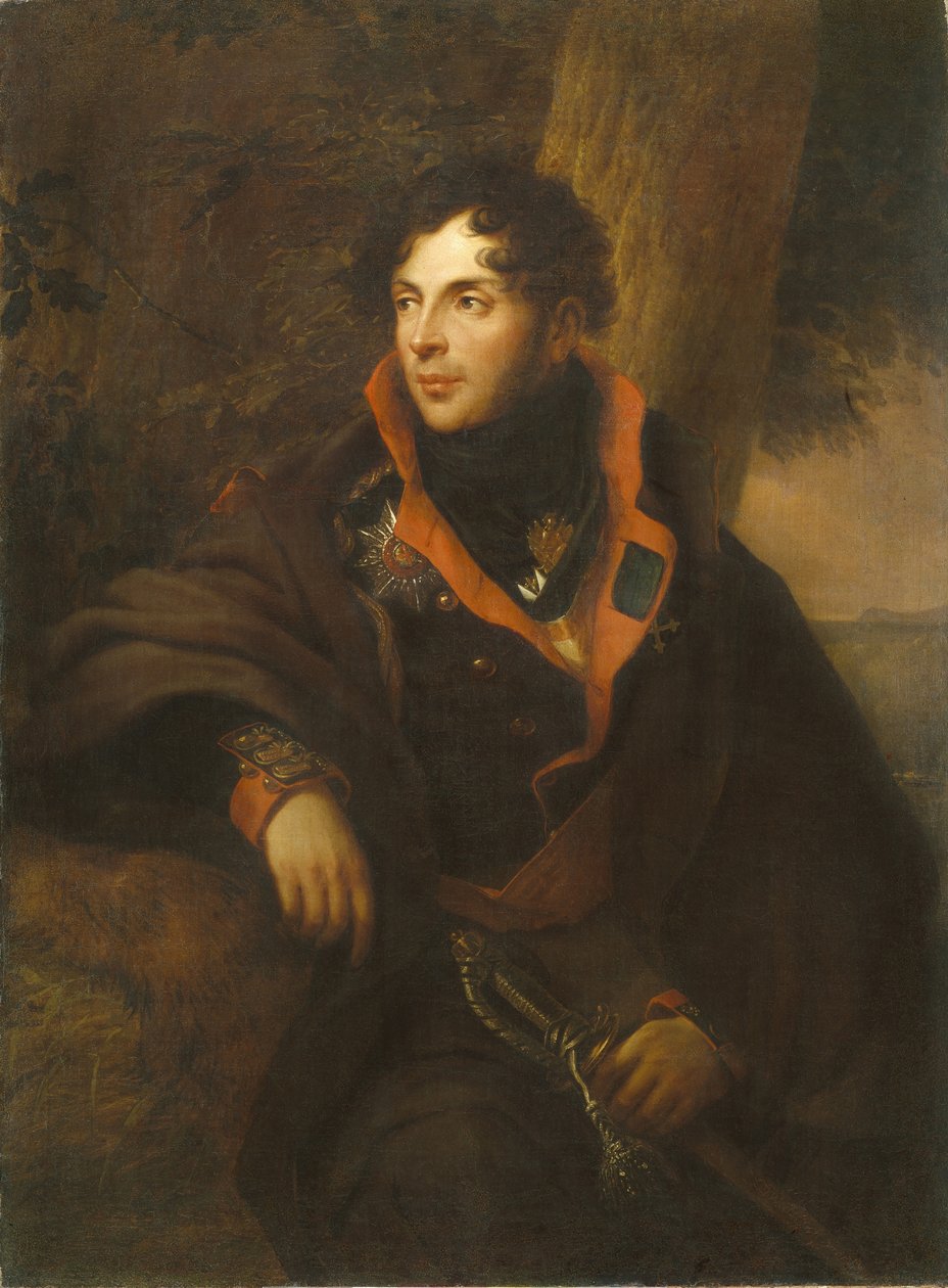 Portrett av grev Nikolay Mikhailovich Kamensky 1776-1811, 1810 av Friedrich Georg Weitsch