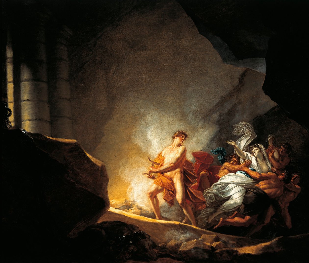 Østerrike, Salzburg, Orfeus og Eurydike i Hades av Friedrich Heinrich Fuger