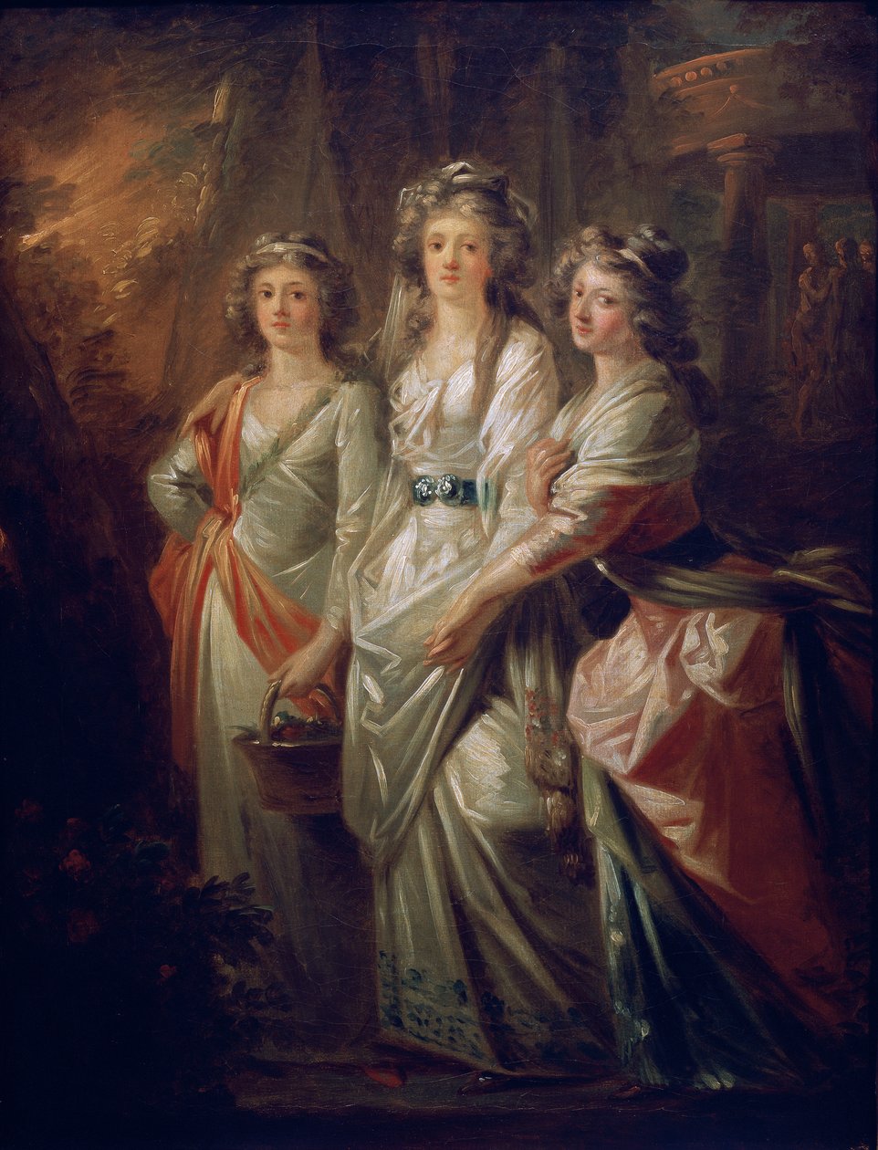 Grevinnene Elisabeth, Christiane og Marie Karoline von Thun av Friedrich Heinrich Fuger