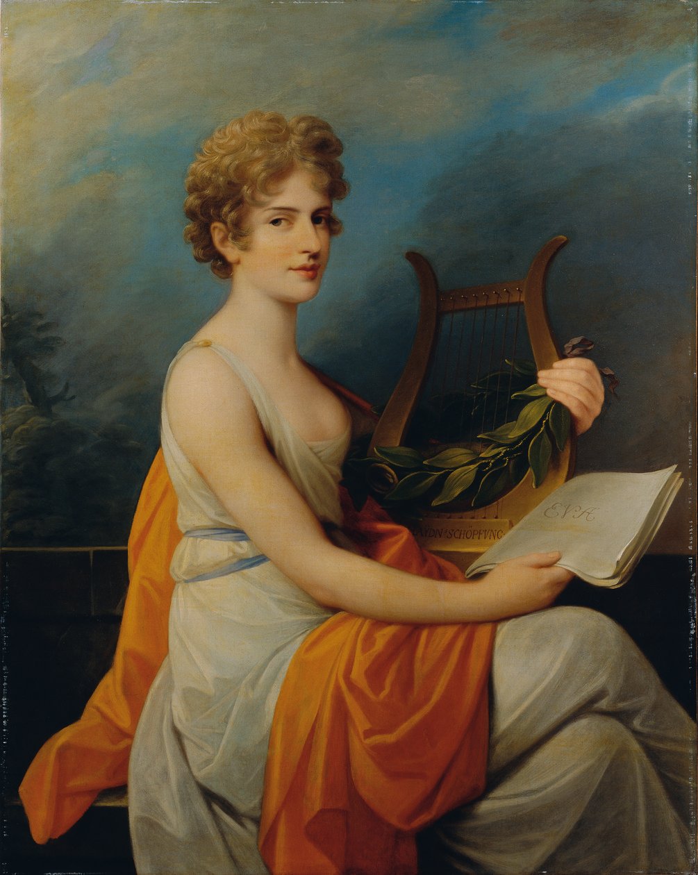 Hofoperasangerinnen Theresia Saal som "Eva" i Joseph Haydns "Creation" av Friedrich Heinrich Fuger