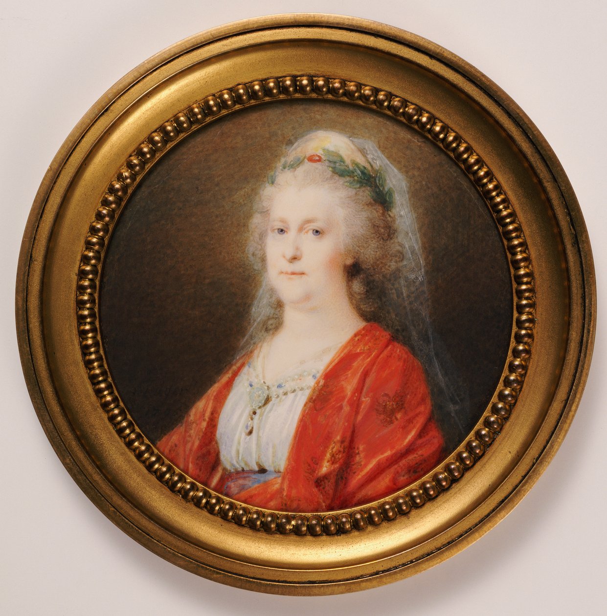 Portrett miniatyr av tsarina Katarina den store av Friedrich Heinrich Fuger