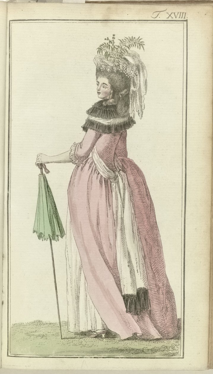 Journal of Luxury and Fashions 1786, bind I, T. 18 av Friedrich Justin Bertuch
