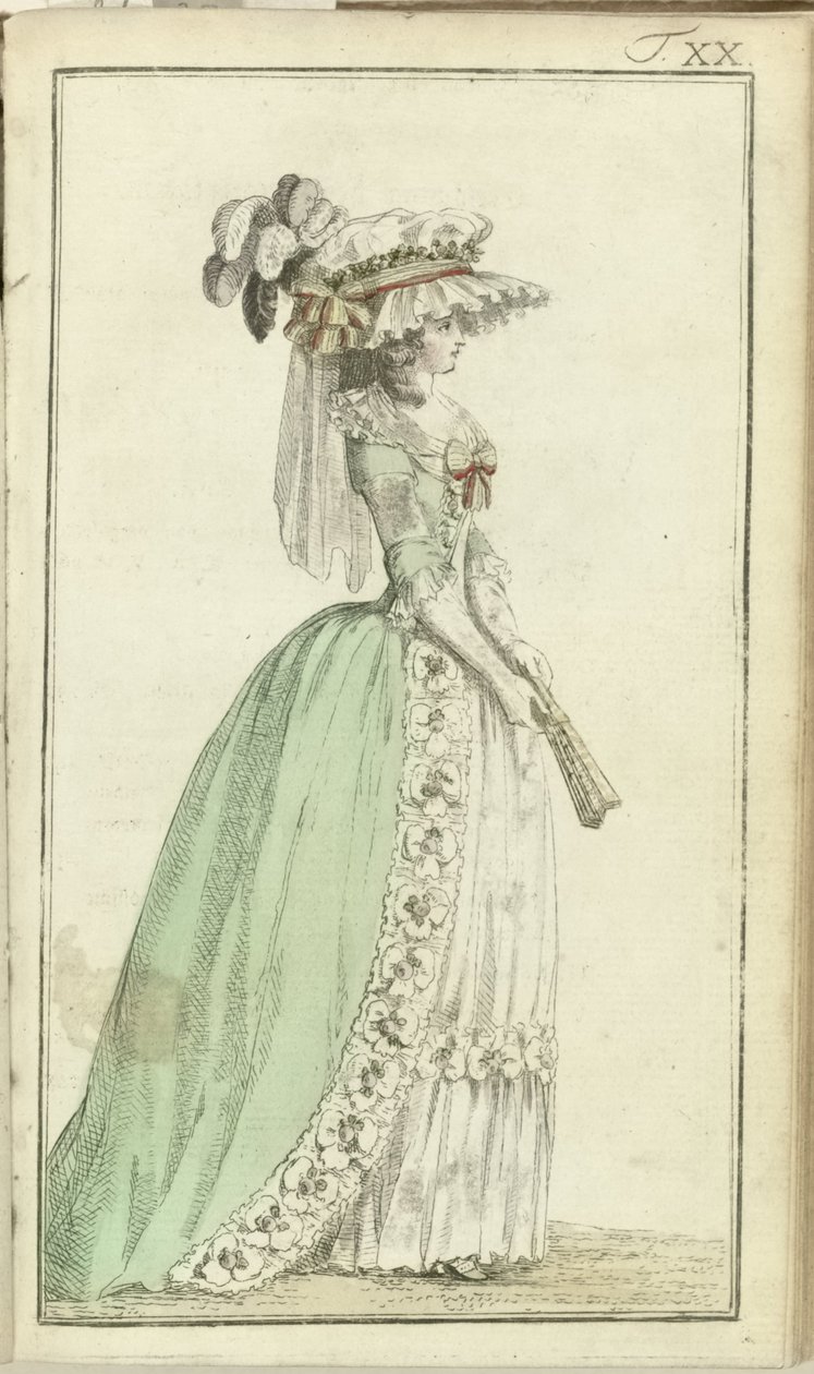Journal of Luxury and Fashions 1786, bind I, T. 20 av Friedrich Justin Bertuch