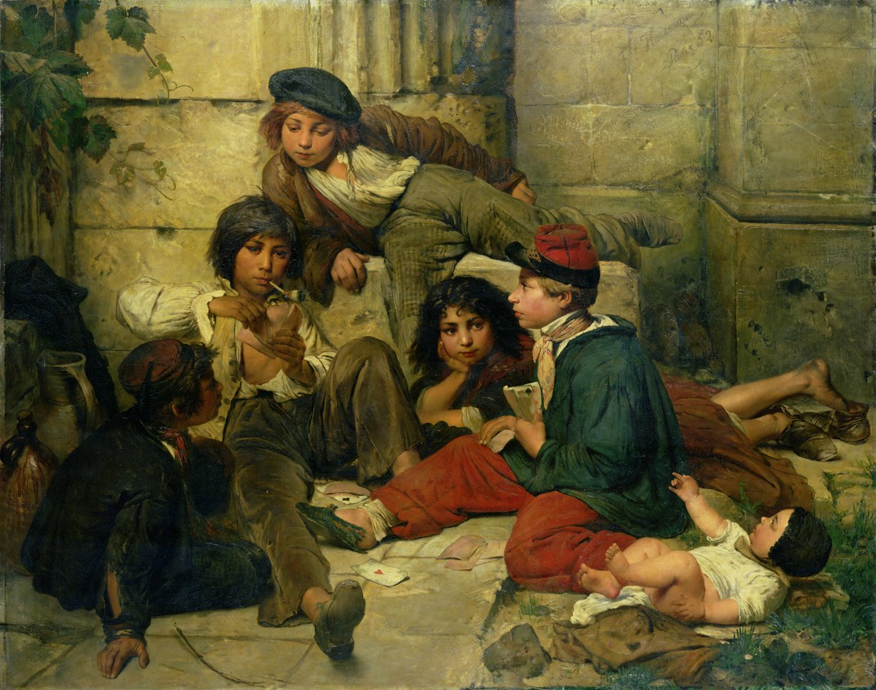 Children of the Streets of Paris, 1852 av Friedrich Karl Hausmann
