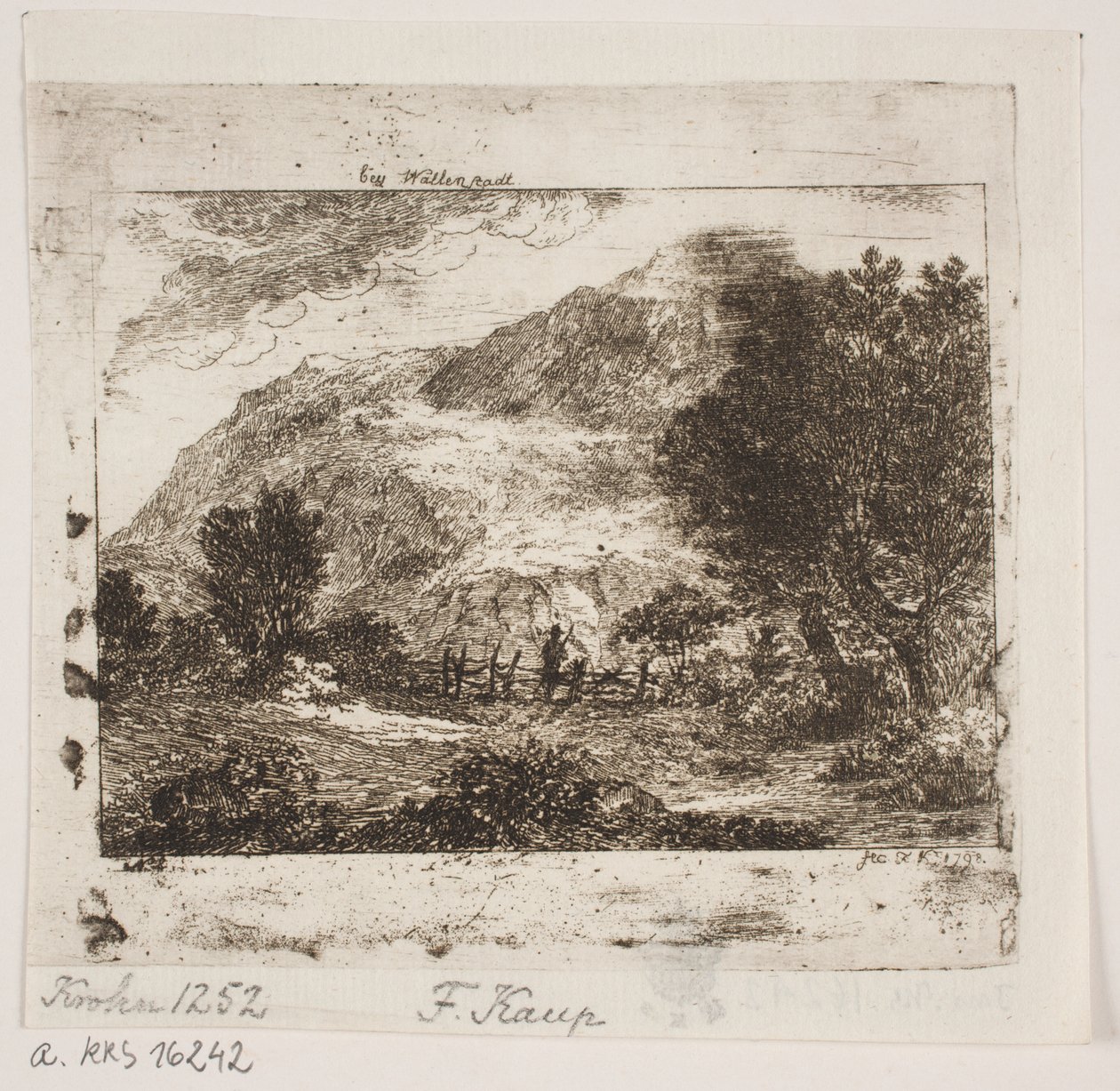 Landskap ved Wallenstadt av Friedrich Kaup