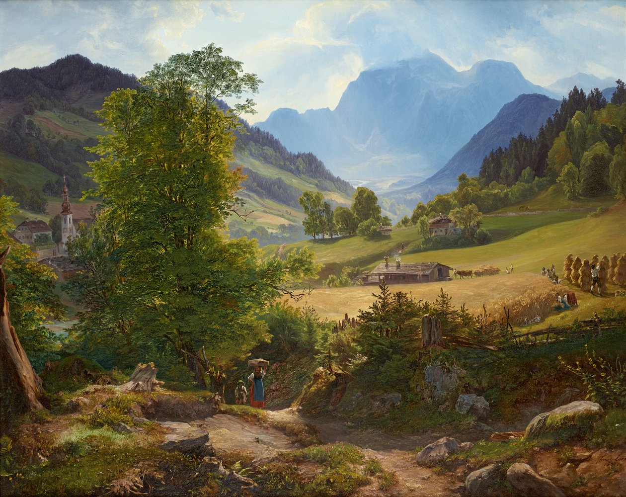 Ramsau nær Berchtesgaden av Friedrich Loos