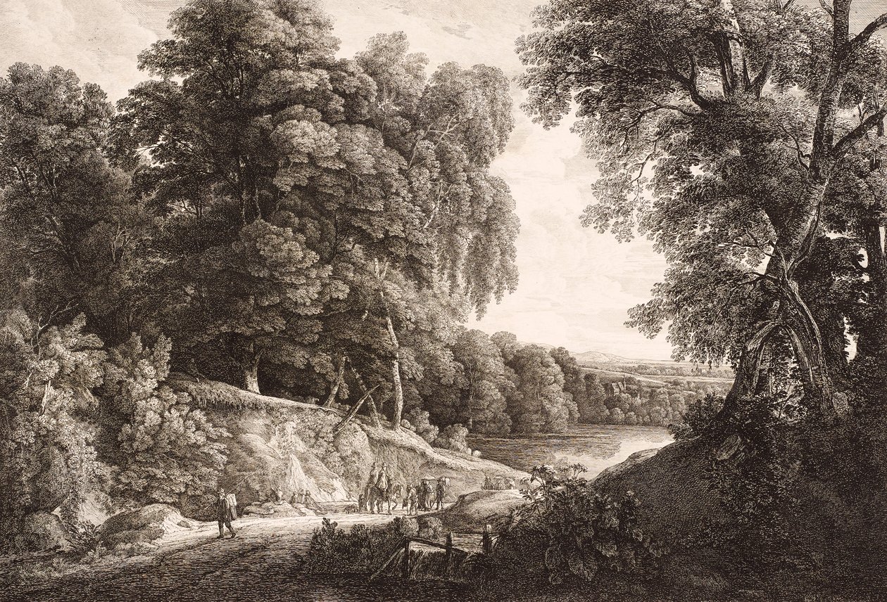 skoglandskap av Friedrich Loos