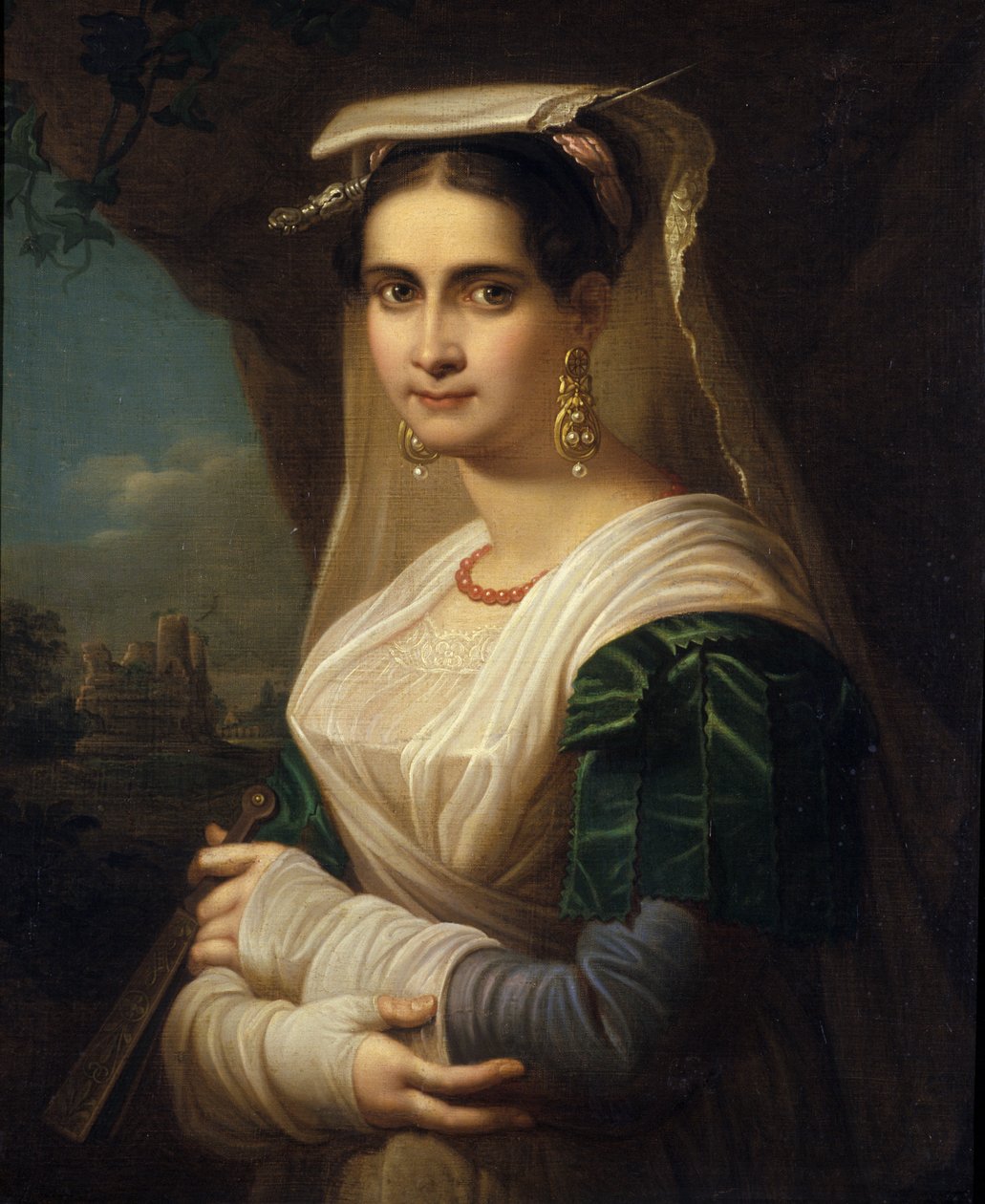 Landskvinne fra Albano, 1818 av Friedrich Ludwig Theodor Doell