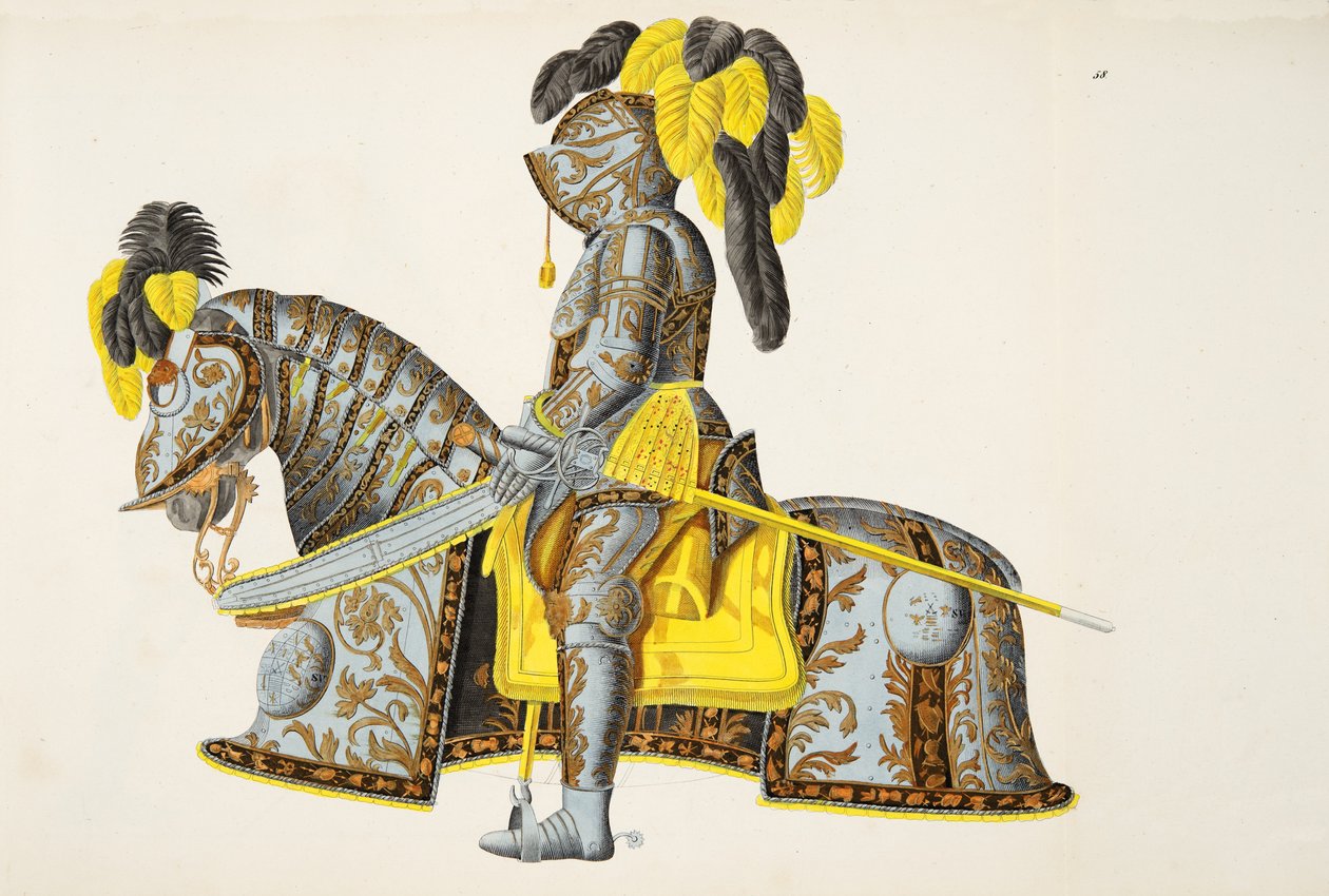 Rustning båret av valgmann Christian I, plate fra 