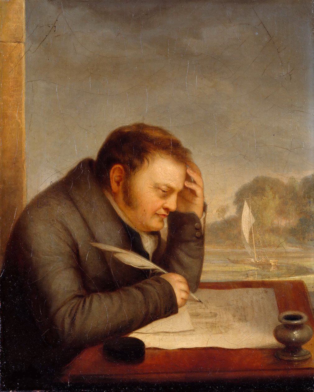 Portrett av Karl Friedrich von Rumohr 1785-1843, 1823-1827. av Friedrich Nerly