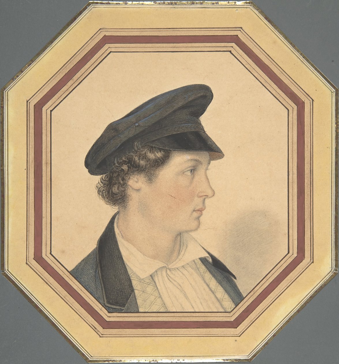 Portrett av Julius Olivier, kunstnerens sønn, 1846. av Friedrich Olivier