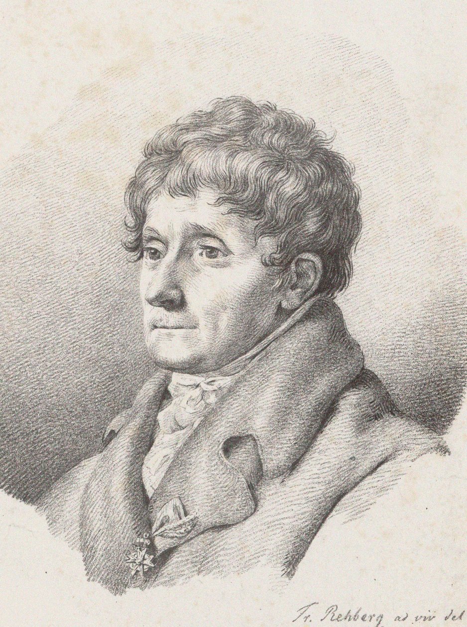 Portrett av komponisten Antonio Salieri 1750-1825, 1821. av Friedrich Rehberg