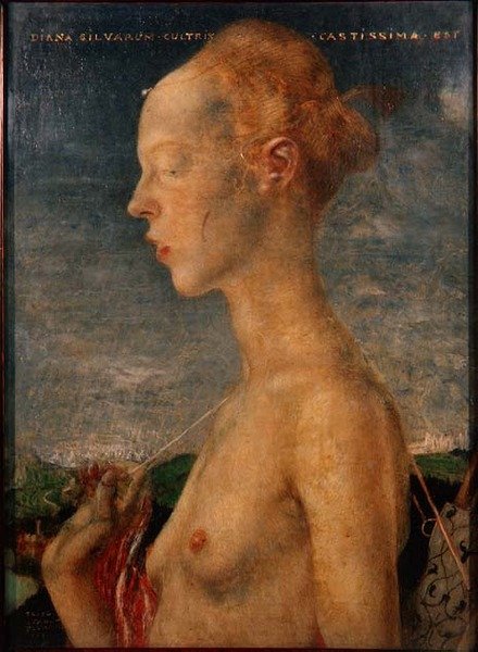 Diana the Huntress (olje) av Friedrich Stahl