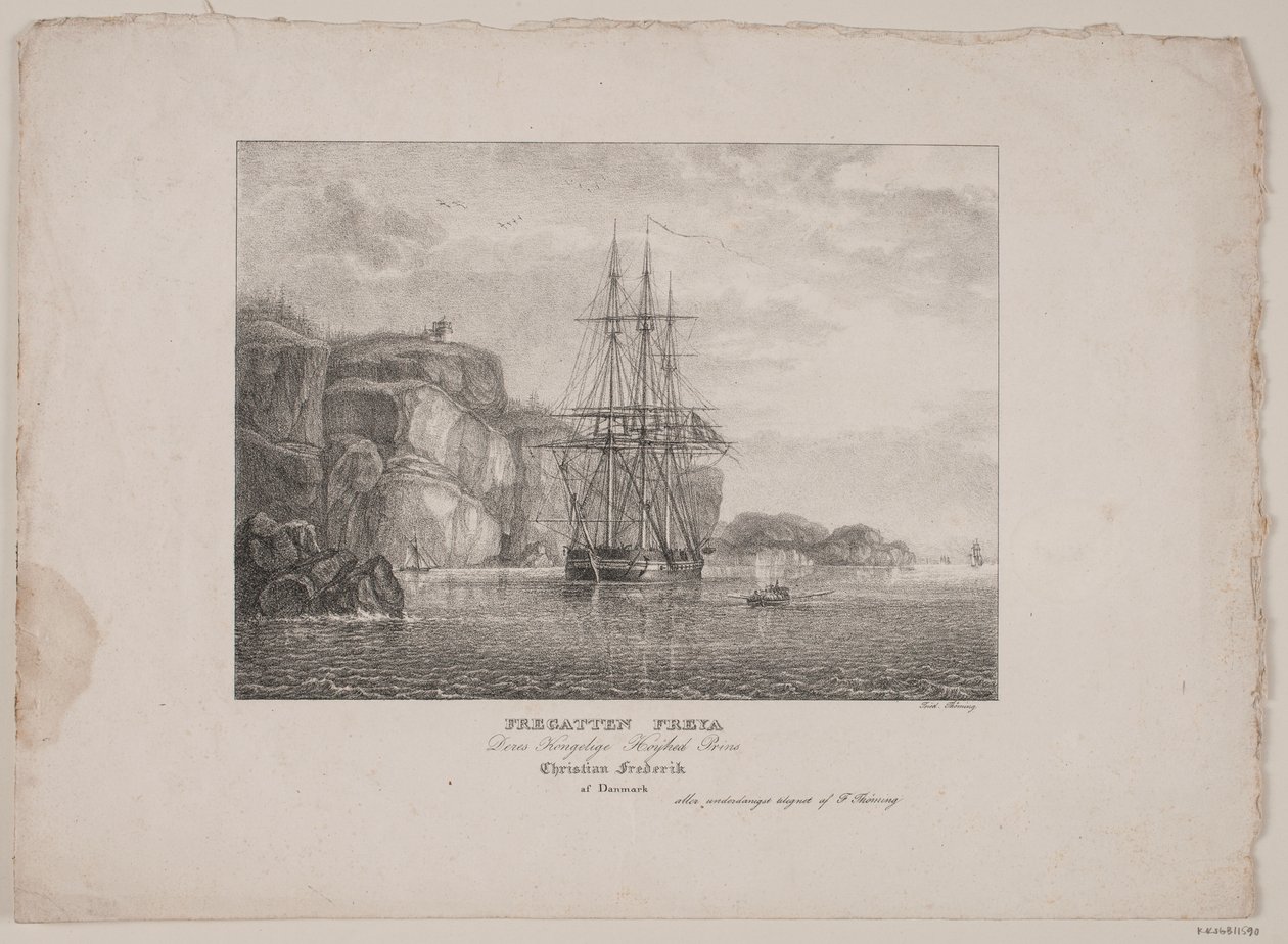 Fregatten Freya av Friedrich Thøming