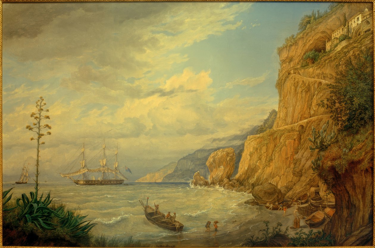 F.Thöming, Kapuzinerkloster bei Amalfi av Friedrich Thöming