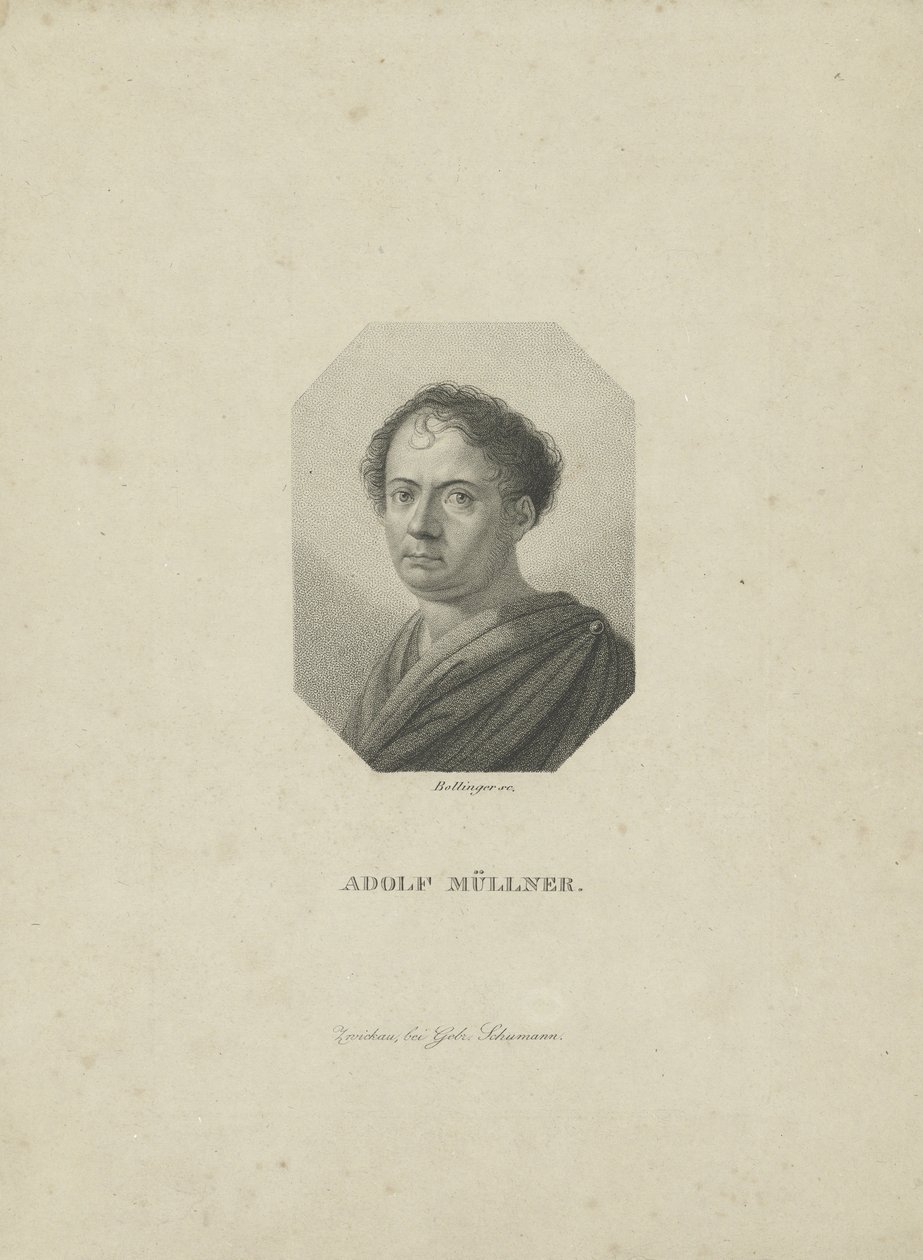 Amandus Gottfried Adolf Muellner 1774-1829, rundt 1820. av Friedrich Wilhelm Bollinger
