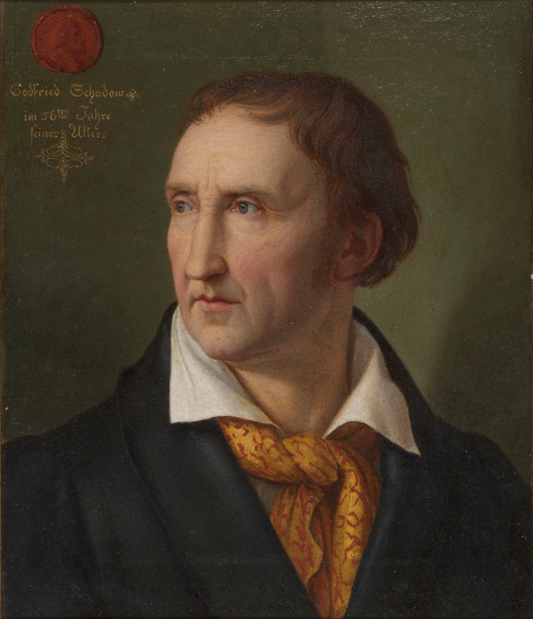 Portrett av Johann Gottfried Schadow 1764-1850, 1819. av Friedrich Wilhelm von Schadow