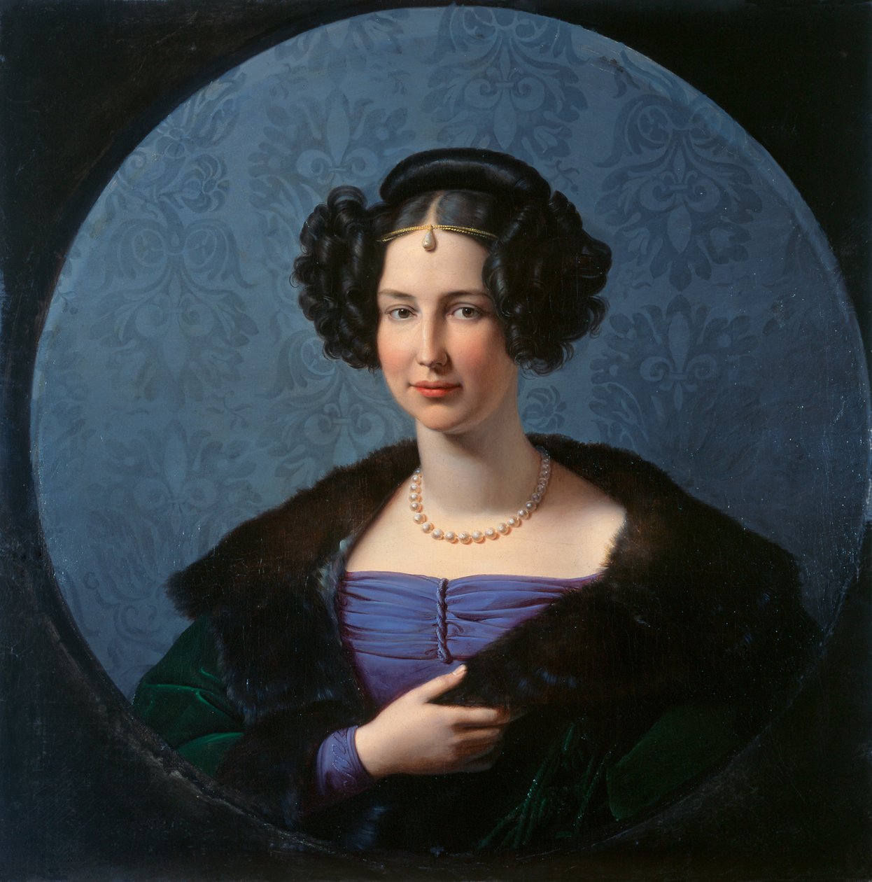 Prinsesse Luise av Anhalt-Bernburg 1799-1882, ca. 1840 av Friedrich Wilhelm von Schadow