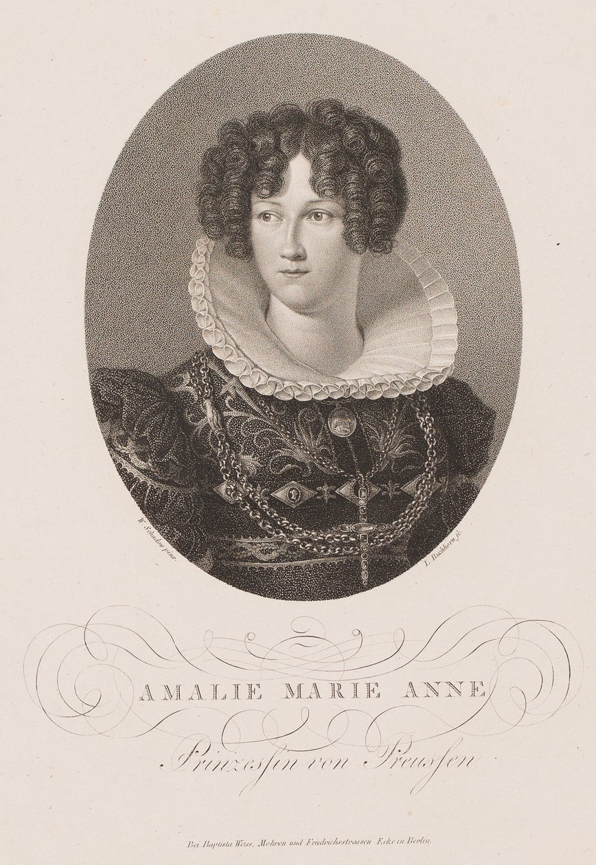 Prinsesse Marianne av Preussen 1785-1846, etter 1812. av Friedrich Wilhelm von Schadow