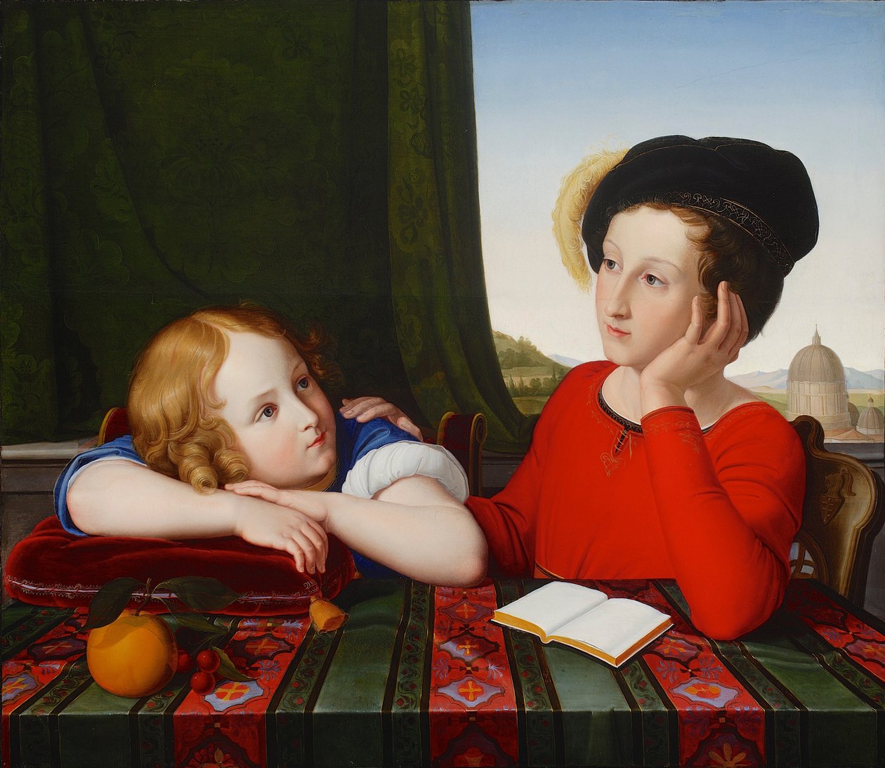 Wienczyslaw og Konstanty Potocki dobbeltportrett av sønnene til en polsk prins, 1819. av Friedrich Wilhelm von Schadow