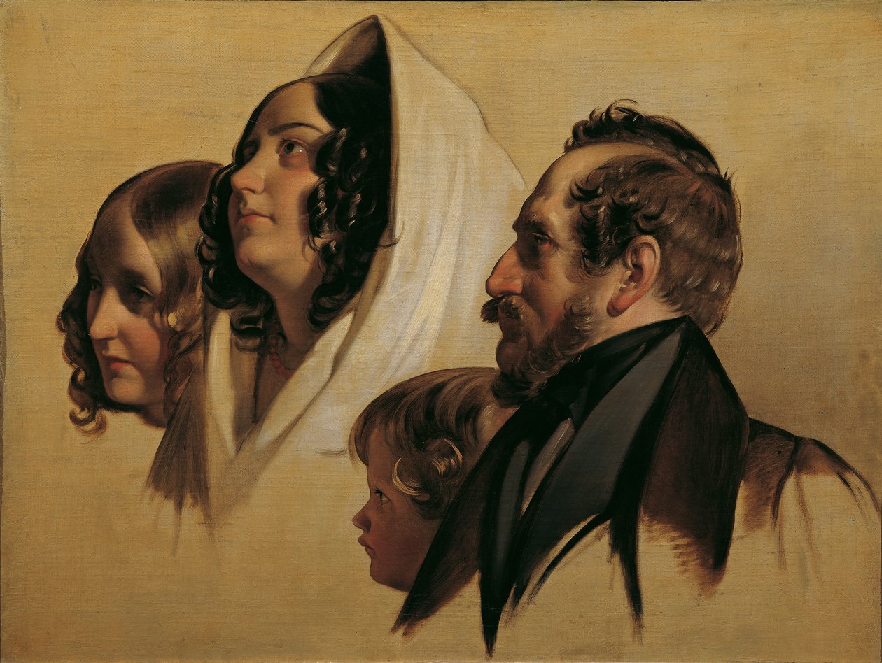 Familien til Johann Graf von Majláth av Friedrich von Amerling