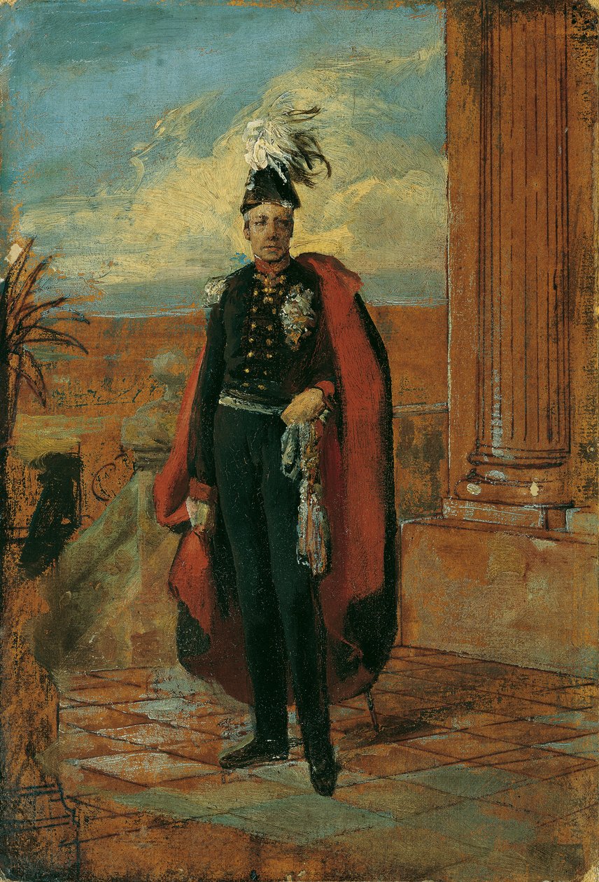 Utkast til maleri "keiser Franz I av Østerrike i prøyssisk generals uniform" av Friedrich von Amerling