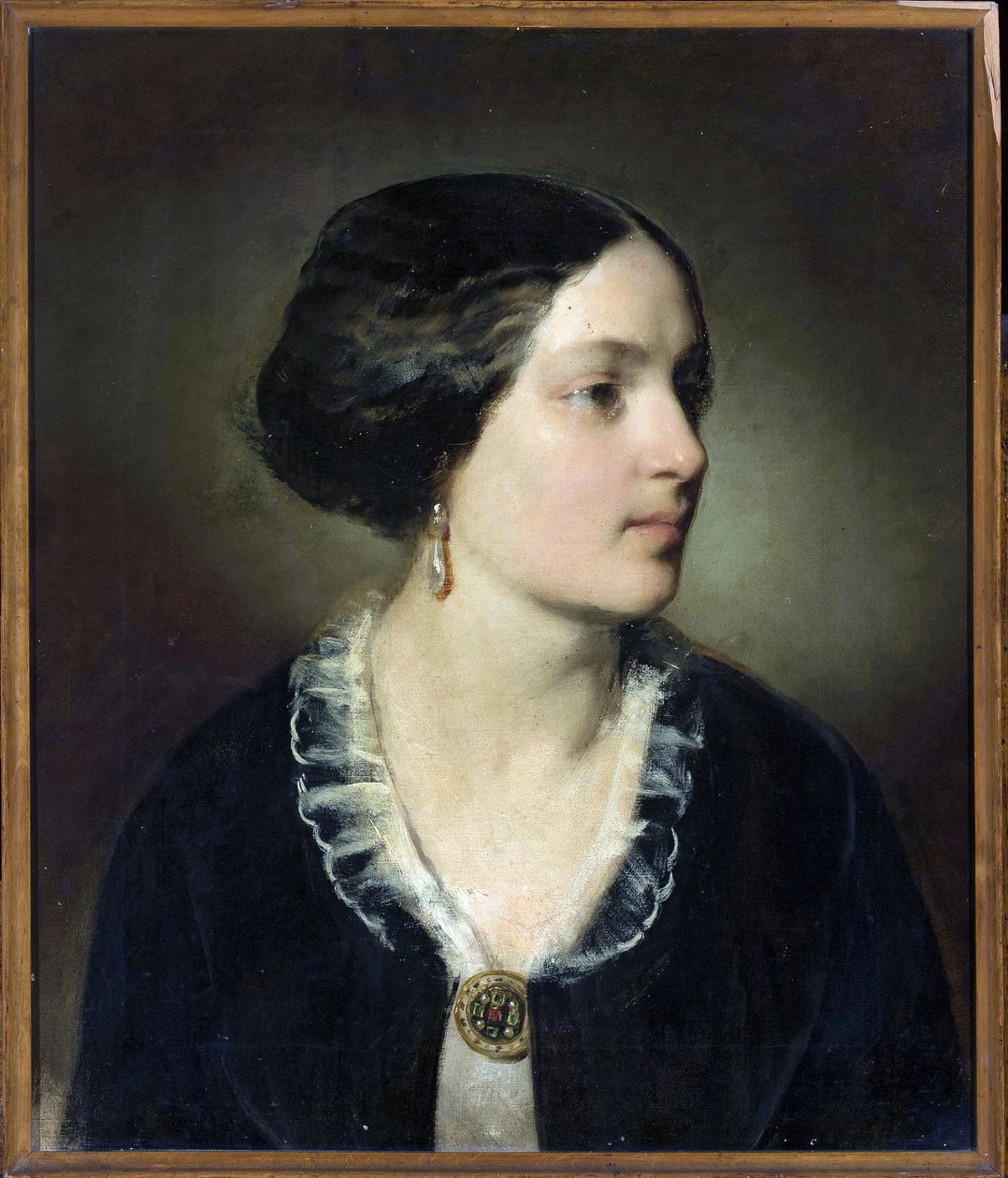 Portrett av grevinne Katarzyna Potocka (1825-1907), født Branicka - Friedrich Ritter von Amerling (1803-1887). Olje på lerret av Friedrich von Amerling