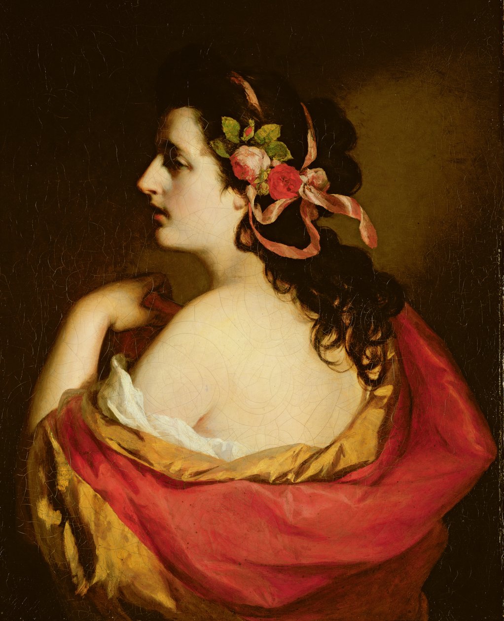Portrett av en ung jente, 1865 av Friedrich von Amerling