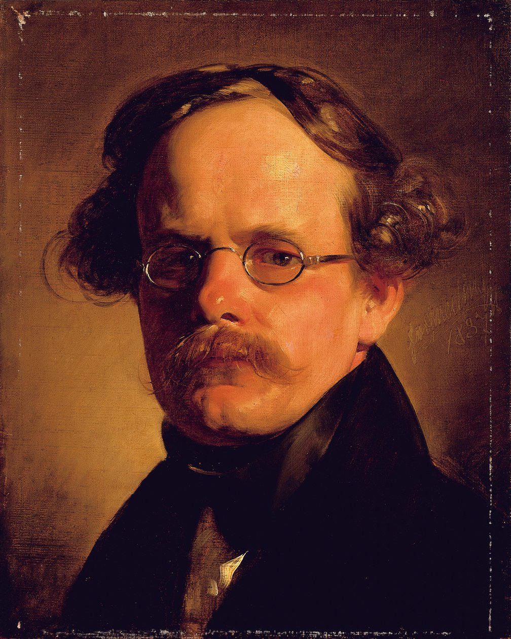 Portrett av gravøren Franz Xaver Stober, 1837 av Friedrich von Amerling