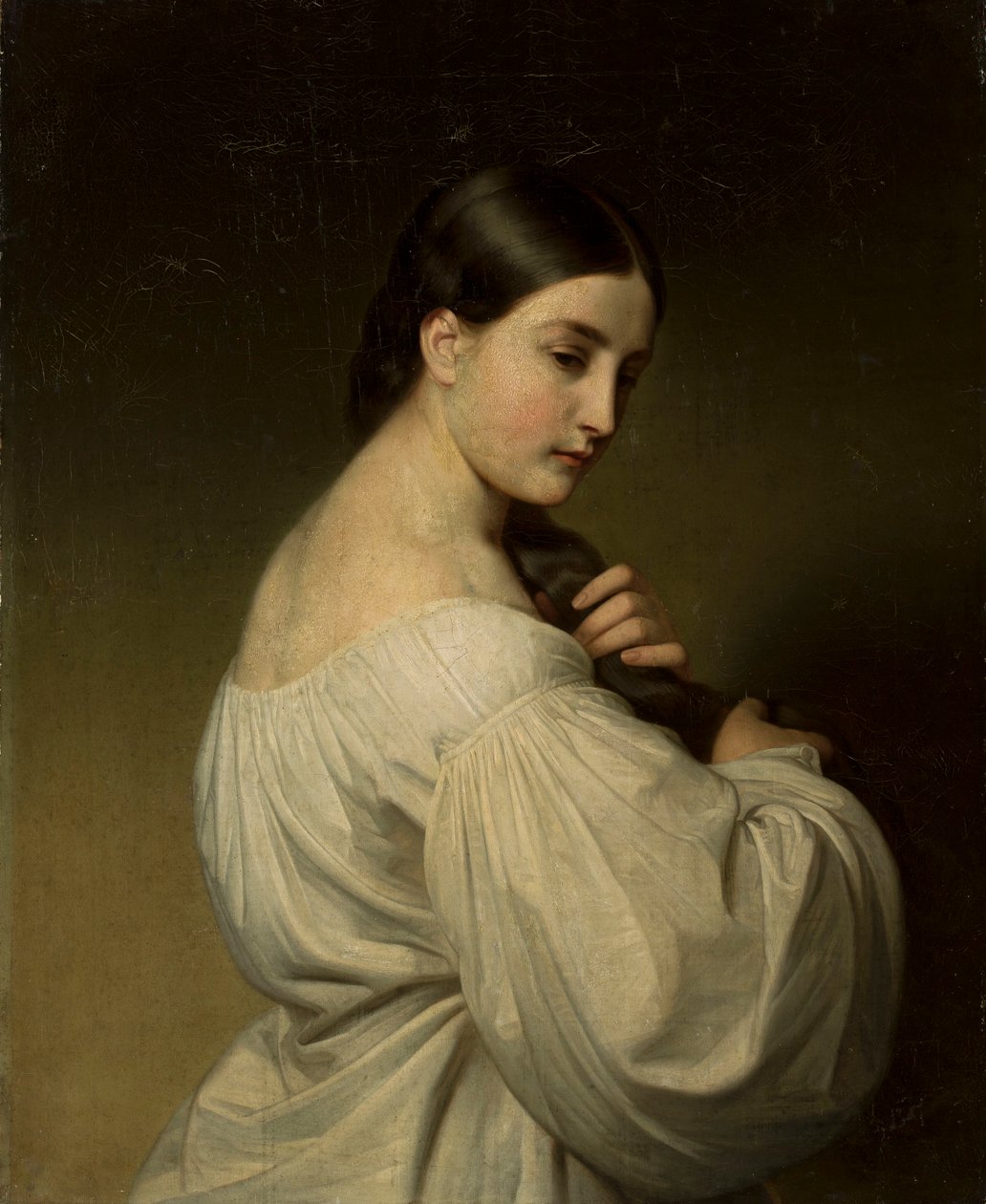 Portrett av en ung kvinne av Friedrich von Amerling