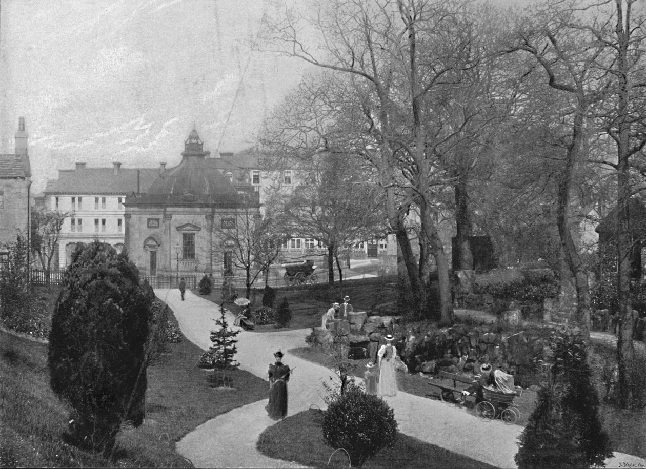 Harrogate: The Bog Gardens Sulphur Well, c1896 av Frith and Co