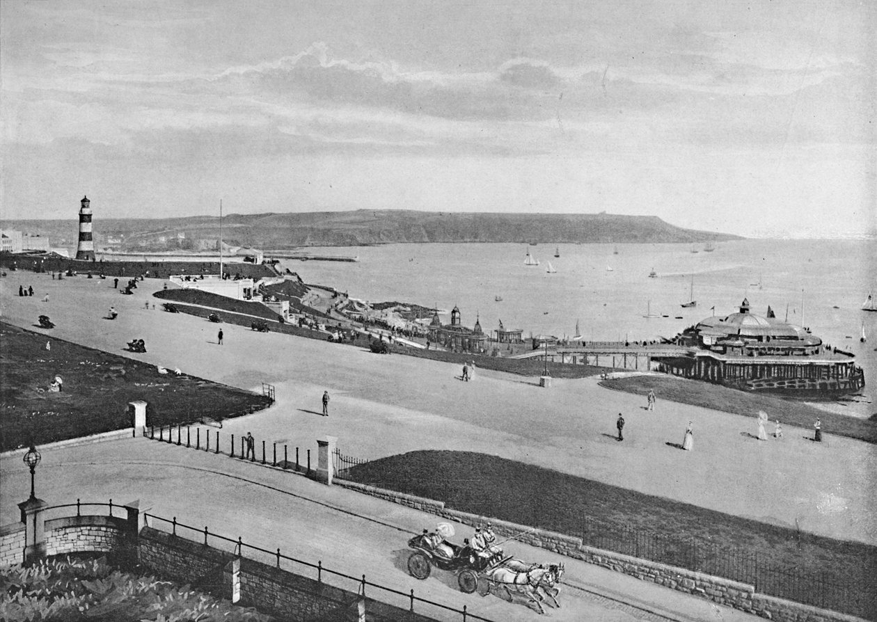 Plymouth Hoe, c1896 av Frith and Co