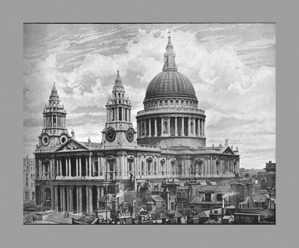 St.Pauls Cathedral, London, ca 1900 av Frith and Co