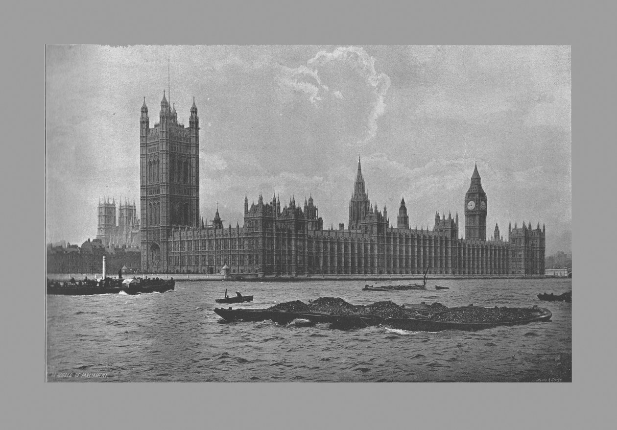 The Houses of Parliament, London, ca 1900 av Frith and Co