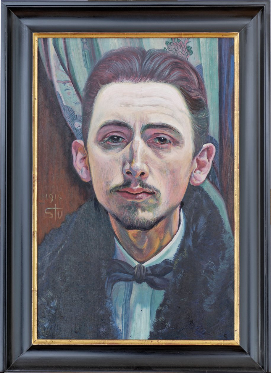 Selvportrett av maleren Fritz Stuckenberg av Fritz Stuckenberg