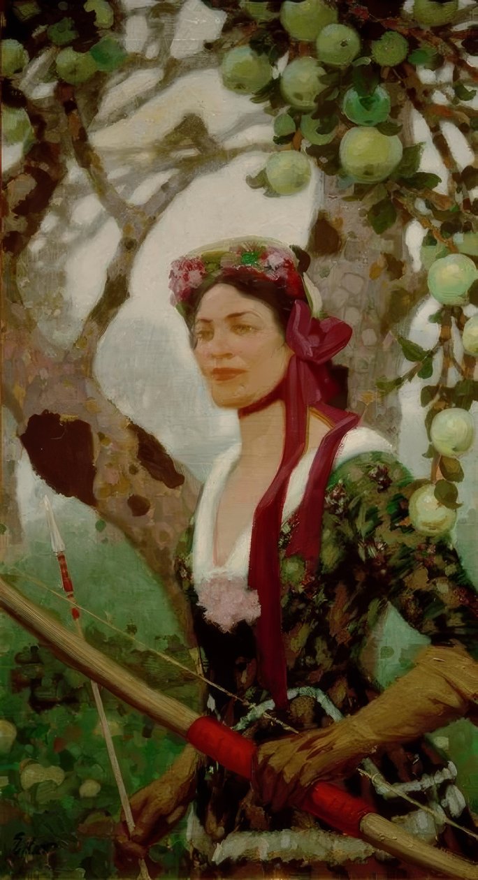 Moderne Diana av Fritz Erler