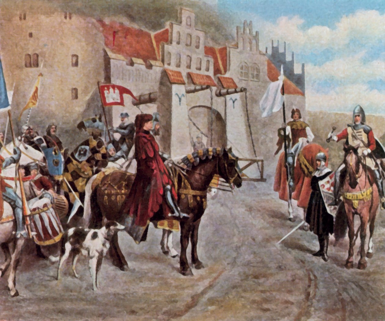 Overgivelsen av Bergedorf festning av Fritz Grotemeyer