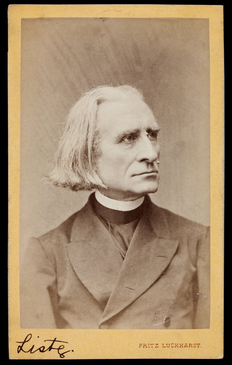 Portrett av Franz Liszt av Fritz Luckhardt