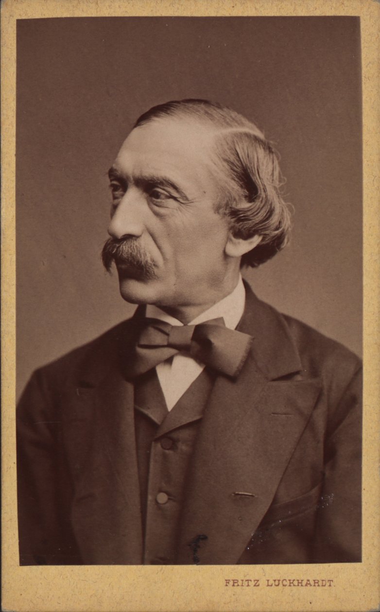 Portrett av komponisten Carl Evers 1819-1875, før 1875. av Fritz Luckhardt