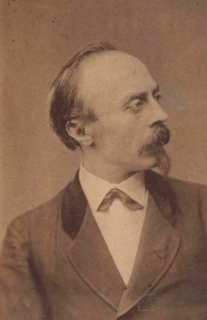 Portrett av komponisten Hans von Bülow 1830-1894, ca. 1875. av Fritz Luckhardt